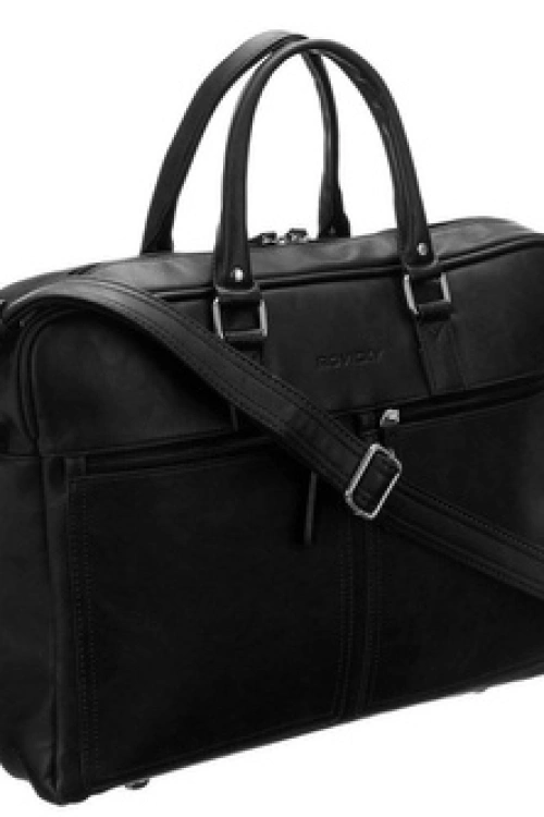 Rovicky dua pojemna torba na laptopa 15 czarna, 7 kieszeni