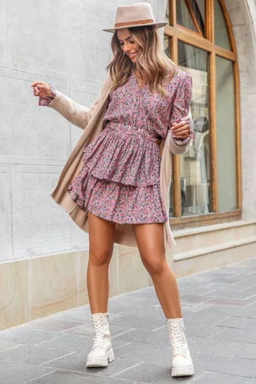 Rowa sukienka mini gabriella