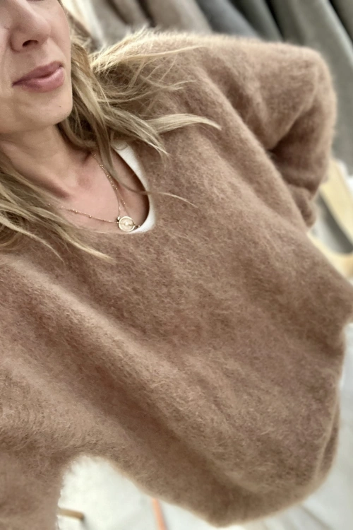 Sweter moherowy z długim rękawem oh cozy